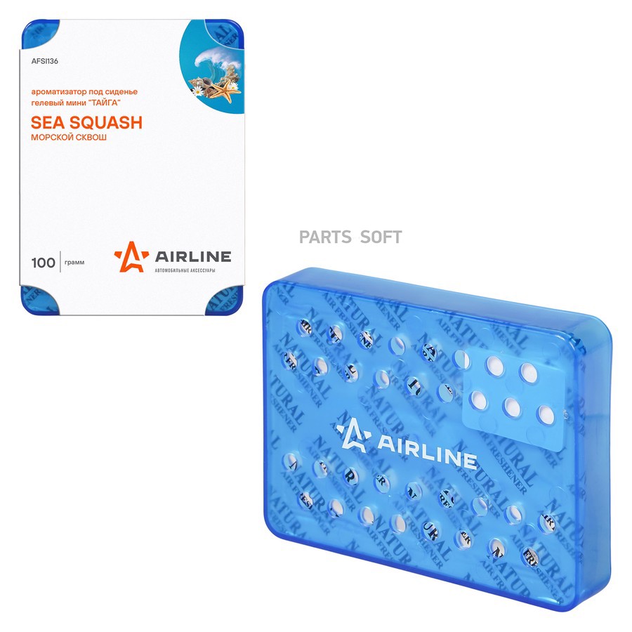 Ароматизатор под сиденье (Морской сквош) "AIRLINE" Тайга (мини) - AIRLINE None None